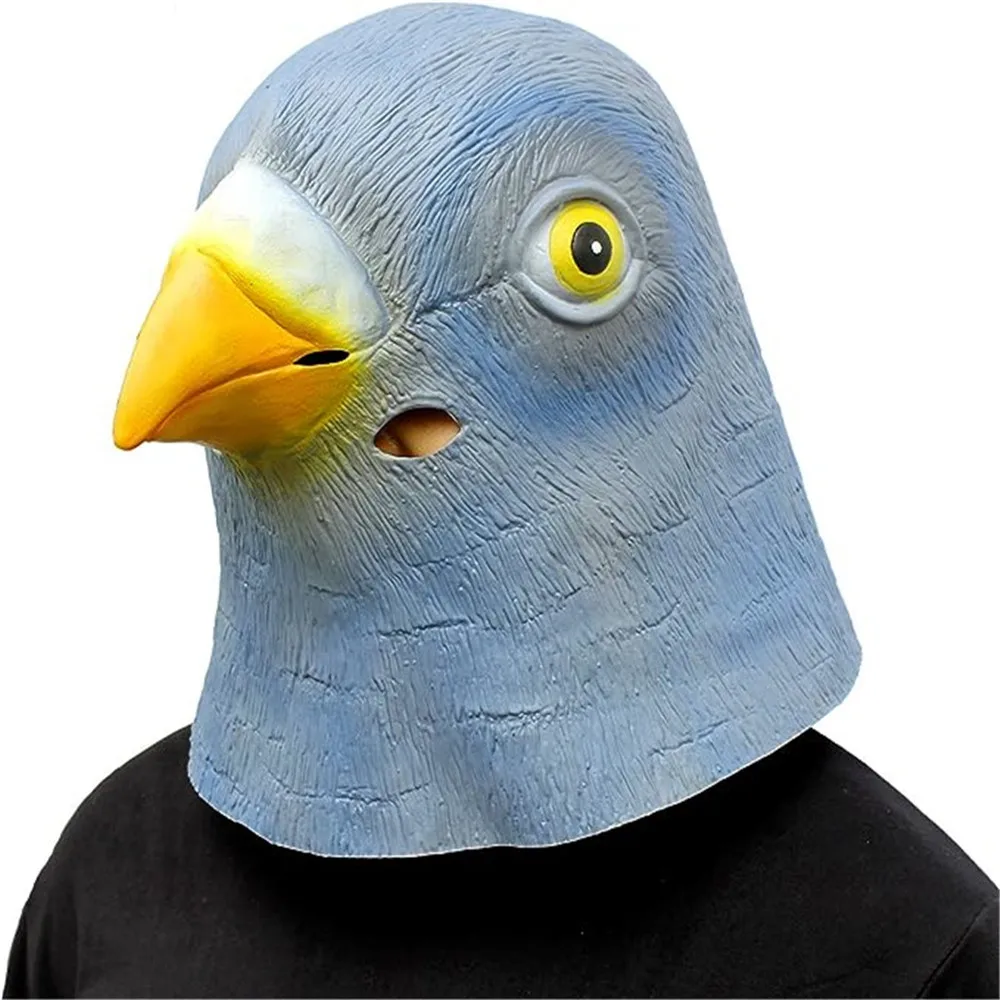 Skincare Pigeon - หน้ากากนกพิราบแบบใหม่ ทำจากยางลาเท็กซ์ สำหรับงานแฟนซี ฮาโลวีน คอสเพลย์ แต่งกาย