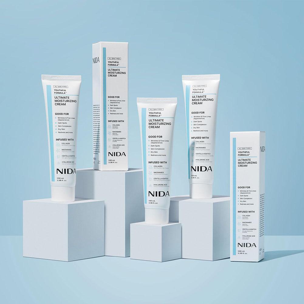 Skincare Centella - ครีมบำรุงผิว NIDA สารสกัดใบบัวบก, ไนอะซินาไมด์, กรดไฮยาลูโรนิก, คอลลาเจน