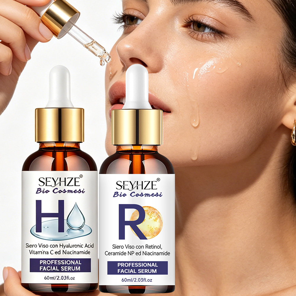 Niacinamide Brightening Serum - เซรั่มเรตินอลและไนอะซินาไมด์ SEYHZE 2 ชิ้น – ผสมเซราไมด์,