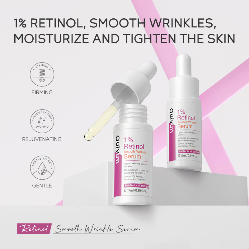 Niacinamide Brightening Serum - เซรั่มลดเลือนริ้วรอย Quiyum 1% เรตินอล 17 มล.