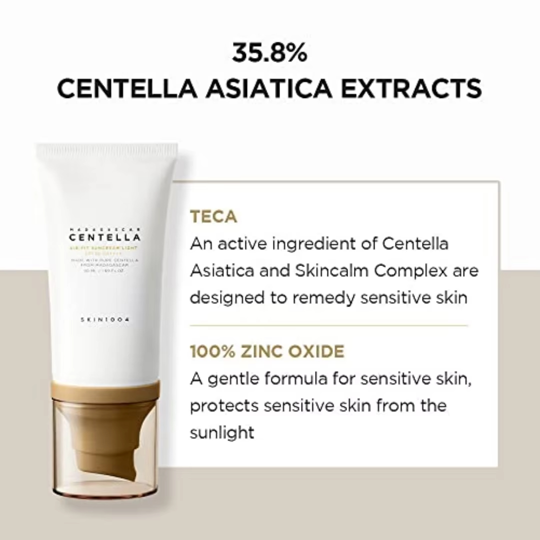 SKIN1004 เซนเทลล่า ซันสกรีน 8  - Skincare Centella บทวิจารณ์และราคา