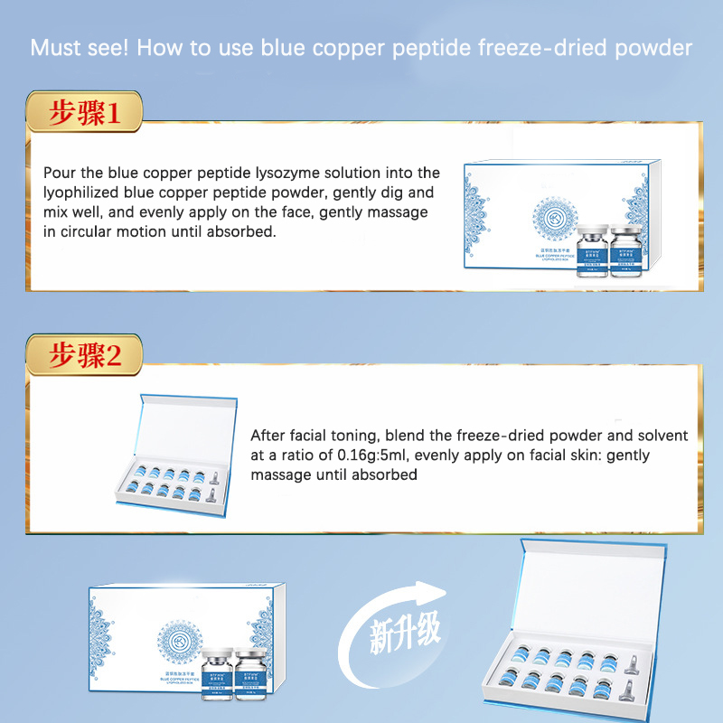Facial Blue Copper Peptide สาร - Licorice Root Extract บทวิจารณ์และราคา