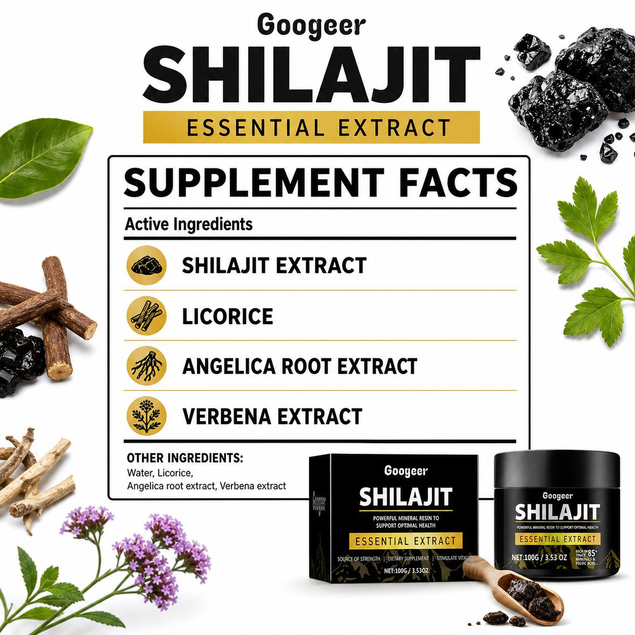 ผงสกัดกูเกอร์ ชิลาจิต กรดฟุลวิ - Licorice Root Extract บทวิจารณ์และราคา